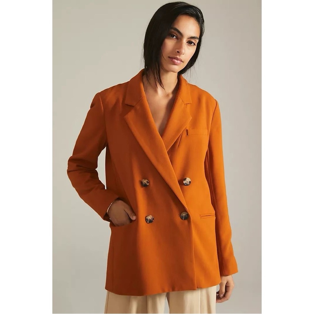 ANTHROPOLOGIE I NWT Maeve Blazer Jacket in Rust